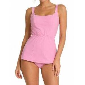 Vtg 60s Catalina Art of Eve Pink One Piece Swimsuit Pinup Bombshell S Faille